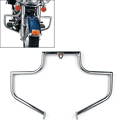 Engine Guard Crash Bar Highway for Harley FLSTF/FLSTFI Fat Boy 2000-2016, FLSTN/FLSTNI Softail Deluxe 2005-2016, FLSTC/FLSTCI Heritage Softail Classic 2000-2016, May Require Minor Modification to Fit by Areyourshop - Image 3