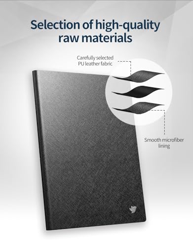 Image of Black Protective Folio Case for iFLYTEK 8.2 inch AINOTE Air 2 Note-Taking E-Ink Tablet (Black Case)