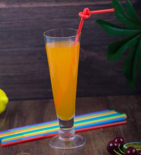 300 pcs colorful flexible plastic straws bpa-free disposable bendy straws 10234 long and 0233939 diameter