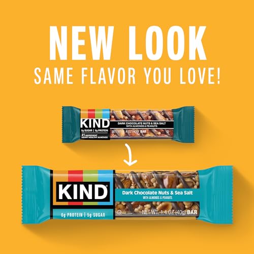 Kind Dark Chocolate Nuts and Sea Salt bar, 1.4 Ounce - image 2