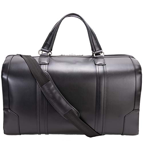 McKLEIN 20" Carry-all Leather Duffel- KINZIE- Black2