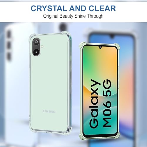 Image of CEDO Samsung Galaxy M06 / F06 (5G) Bumper Case | Soft Jel Flexible Thin Full Protection Shock Proof Clear TPU Back Case Cover for Samsung Galaxy M06 / F06 (5G) (Transparent)