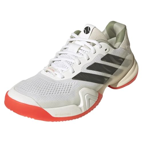 Image of adidas Mens Barricade 14 Tennis Sneakers Shoes - Black, Orange