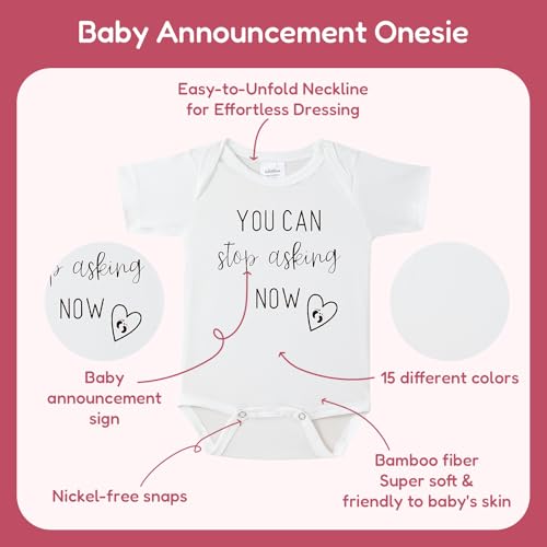 You Can Stop Asking Now Pregnancy Announcement,Baby Reveal Gifts for Grandparents,Big Sister Announcement2