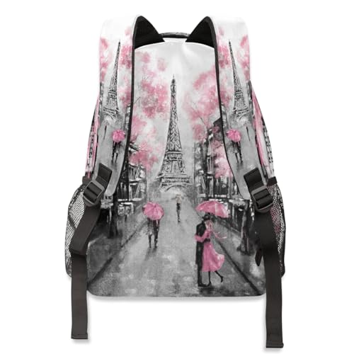 Sac à dos ordinateur Tour Eiffel à grande capacité pour la randonnée - 5