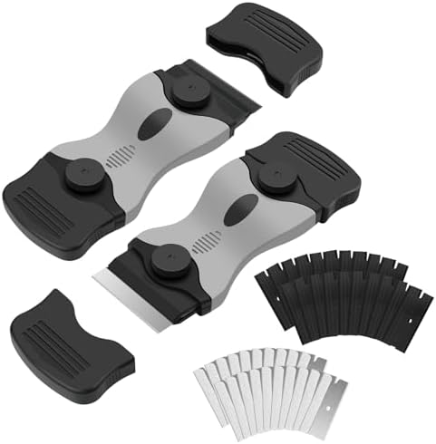 Ceranfeldschaber Set Mit 10 Klingen - Kunststoff Schaber Für Glas & Oberflächen