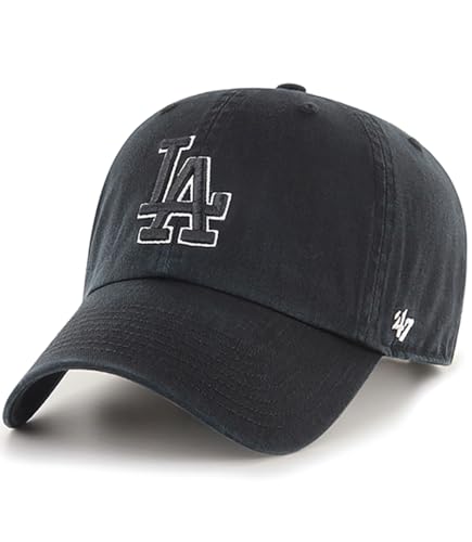 Casquette MLB Los Angeles Dodgers '47 noire et blanche ajustable pour adulte