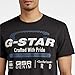 G-STAR Raw Men's Premium Graphic T-Shirt,Dark Black,Medium