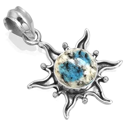 Jeweloporium 925 Silver K2 Jasper Pendant Necklace Cover