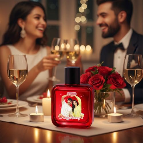 Image of Personalized Wild Stone Ultra Sensual Eau De Parfum 100ml | Long Lasting Citrus Spicy & Woody Scent | Happy Anniversary Photo Name Gift by Love Craft Gifts