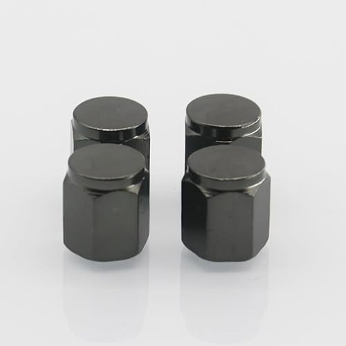 Miniatura 6 de Tapones de vástago de válvula de neumático de automóvil, paquete de 4 cubiertas de aluminio para válvulas de aire, protección a prueba de polvo y