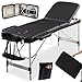 Produktbild Arebos Mobile Massageliege 3 Zonen, Massagetisch, Massageliege klappbar, höhenverstellbare Aluminium Massagebett Kosmetikliege tragbar inkl. Zubehör, Kopfstütze, Armlehne und Tragetasche, Schwarz