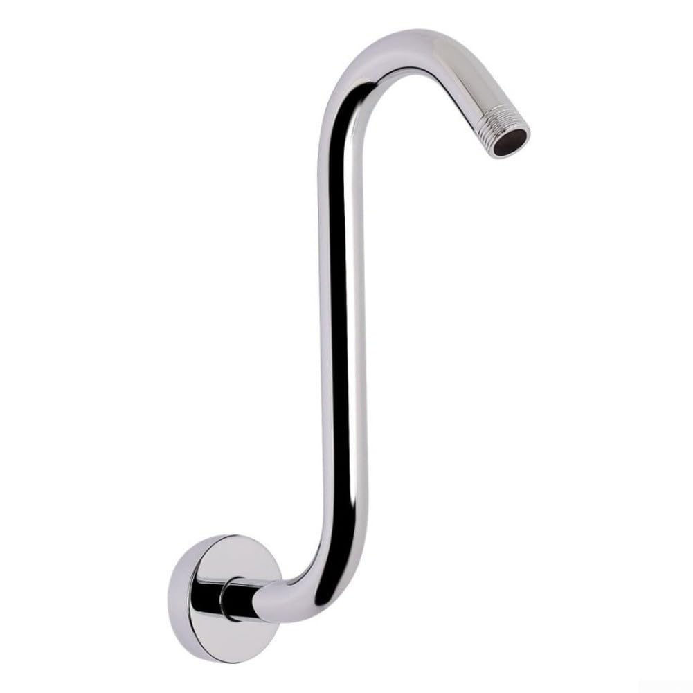 Brazo para ducha para acero Inoxidable Forma S 26cm Brazo para(Silver)