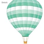 DECOWALL DS8-1801 Rainbow and Hot Air Balloons Kids Wall Stickers Wall Decals Peel and Stick Removable Wall Stickers for Kids Nursery Bedroom Living Room d?cor - Image 4