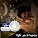 Blovec Star Night Lights Projector for Kids, Carousel Ocean Space Star 4 Sets of Film Night Lighting Lamp 360° Rotating Projector Kid Night Lamp 8 Colorful Lights Gift for Boys and Girls