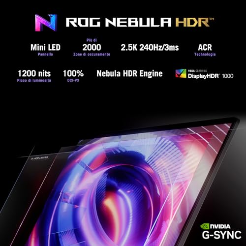 ROG Strix SCAR 18 (2025) con Display ROG Nebula HDR da 18" a 240Hz, NVIDIA GeForce RTX 5090 24GB, Intel® Core™ Ultra 9 275HX, 32GB RAM, 2TB SSD, Win 11 Home, G835LX#B0DWSX9HQF, Layout ITA, Nero - Notebook - Immagine 6