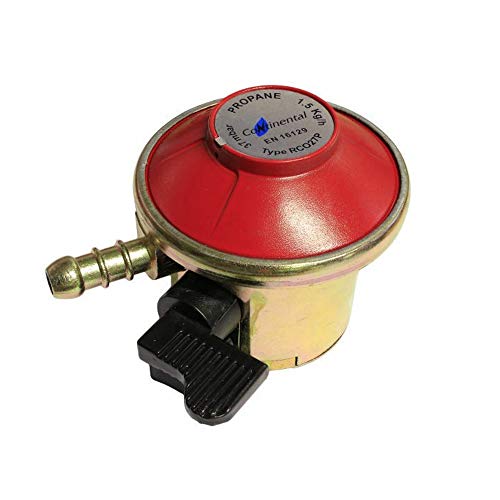 Clip On Type Gas Bottle Regulator for Patio Gas, Flogas, Calor Propane Bottles 27mm 37Mbar 1.5Kgh