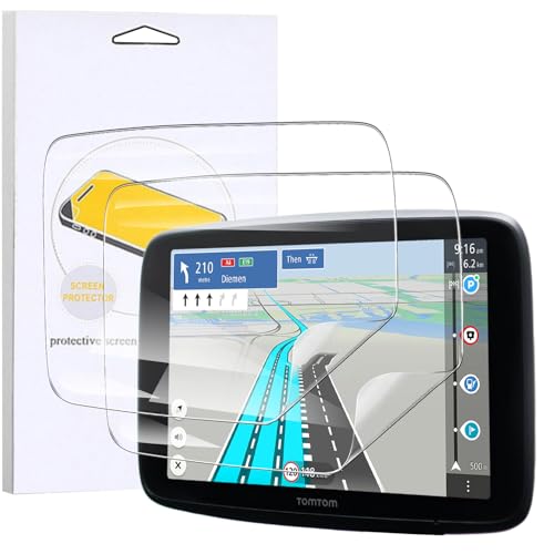 KUSINHOKA Protection Écran pour TomTom Pkw-Navi GO Classic 6 Pouces, [2 Pièces] Anti-Rayures HD Film Protection, sans Bulles, Souple PET Protecteur D'écran...