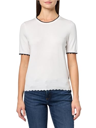 Image of Nautica Women's Crew Neck Solid Short Sleeve Sweater