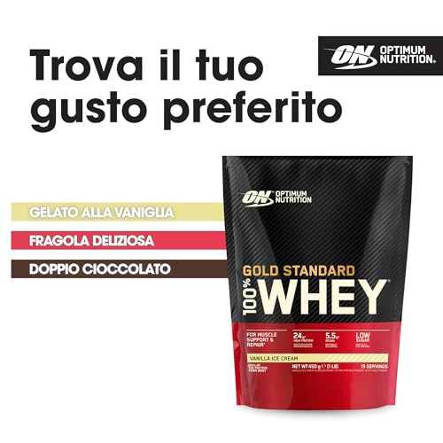 Optimum Nutrition 100% Whey Gold Standard 1 Lbs (450 Gr) Geschmack Vanille - 5