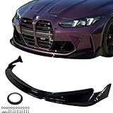 G80 G82 G83 M3 M4 Front M Bumper Lip Splitter Spoiler Gloss Black Compatible for 2021-2026 BMW M3 M4 Series – High-Performance Aerodynamic Design, Durable Construction
