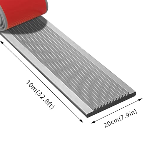 Protector plano para evitar resbalones con respaldo de alta adherencia gris duradero 8