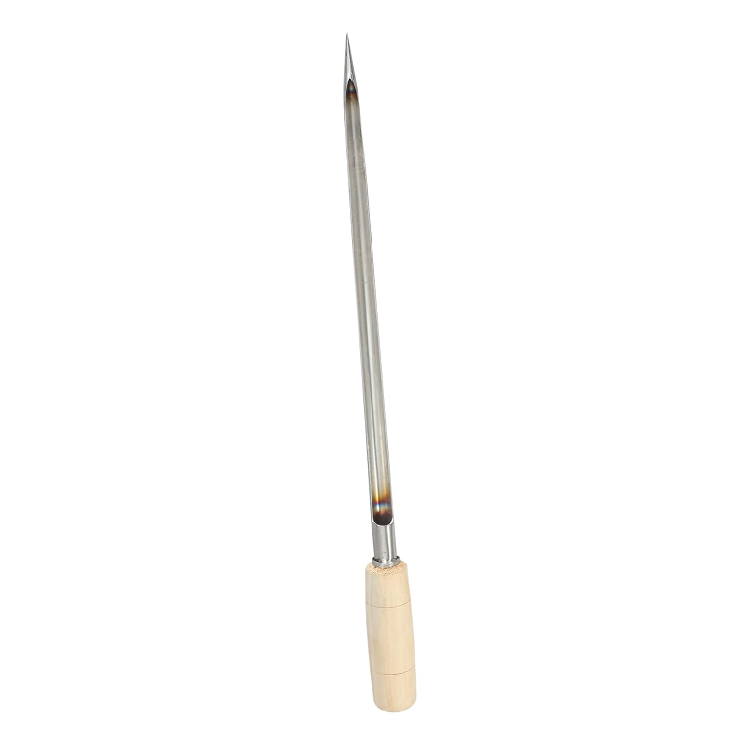 Long Soil Sampler Tube Stainless Steel Grain Sampler for Corn Rice Farming Soil Sampling Wooden Handle