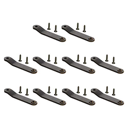 Mromax Folding Support Hinge, 55Mm/10.17" Rotatable Folding Lid Support Stay Hinges, Bronze Tone Iron Lid Support Hinges For Wooden Boxes And Jewelry Cases 10 Pcs #TOP30