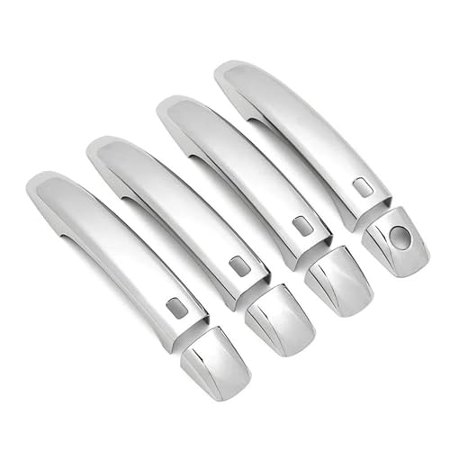 �ɓK������Audi Q3 Q5 A4 B8 2009-2015 �J�[�{���t�@�C�o�[�� �J���[�ύX �N���[���h�A�n���h���J�o�[ �f�R���[�V���� �g�����ی�ɓK������ �O���h�A(Chrome Color)