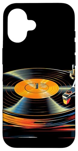Tourne-Disque Vinyle des années 80 et 90 Musicien DJ Coque pour iPhone 16