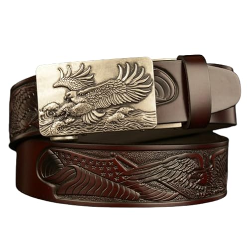 Ceinture à cliquet pour pantalon en jean avec sangle western réglable