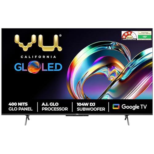 VU 126 cm (50 inches) The GloLED Series 4K Smart LED Google TV 50GloLED (Grey)