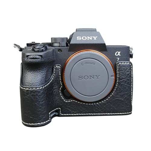 SIUTATDSH �J�����P�[�X PU���U�[ �K�p Nikon �j�R�� Sony �\�j�[ A7V A7M5 ILCE-7 Mark 5 A7R5 �P�[�X ���C�i�[�P�[�X �J�����z���_�[�A�ϐk�E�ϏՌ��E�֌g�E�O�r�ݒu�ł��A�d�r�����ł��B (�u���b�N)