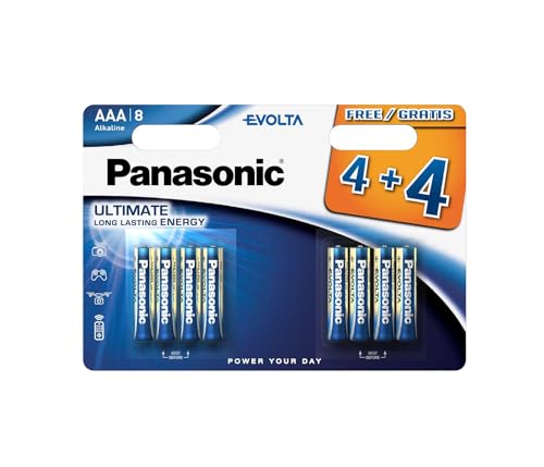 Panasonic Evolta AAA/Lr03 Alkaline Battery-(Pack of 8)