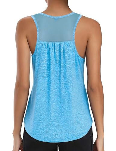 Wayleb Camiseta sin Mangas Deportivo Tirantes Mujer Ligera y Transpirable para Deporte Adecuado para Yoga Gimnasio Correr y Otros Deportes