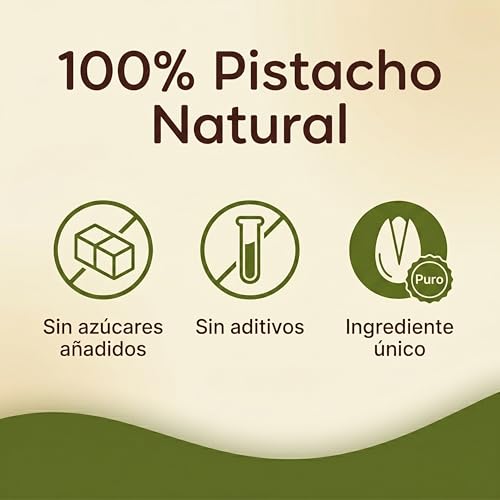 Miniatura 6 de Crema 100 De Pistacho Ibérico Pasta Pura De Pistacho Natural Sin Azúcar Ni Aditivos Textura Cremosa Para Postres, Repostería, Desayunos Y Recetas Saladas - La Pistachería 250 Gr