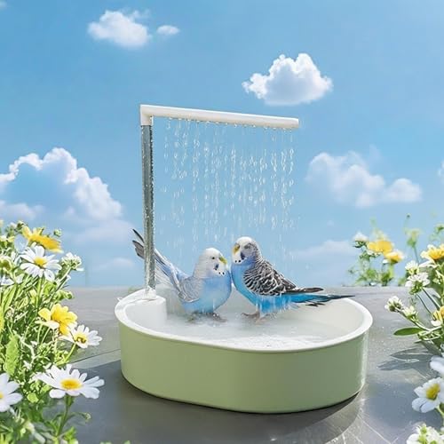 Douche d'oiseaux et bain d'eau courante avec pompe pour cage de calopsitte - 4