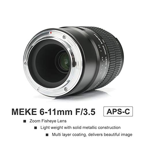 MEIKE 6-11mm F/3.5 Fish Eye Zoom Lens APS-C Frame Compatible with Fujifilm Camera Such as X-T1 X-T2 X-T20 X-T3 by Meike - Image 3