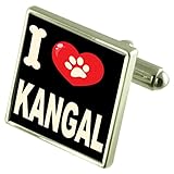 kangal welpen tierheim Schwenkbare Befestigungen Select Gifts Ich liebe meinen Hund 925 Sterling Silber Manschettenknöpfe Kangal