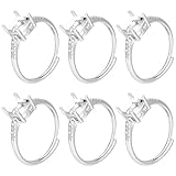 Contenu de l'emballage:vous recevrez 6 base d'anneau à griffes dans l'emballage., fabriqué en couleur argent, mesure environ 0.67 pouce (17.1mm ) de diamètre intérieur, 0.07 pouce (1.8mm ) de large, quantité suffisante pour répondre à vos différents besoins d'artisanat, vous pouvez également les partager avec vos amis