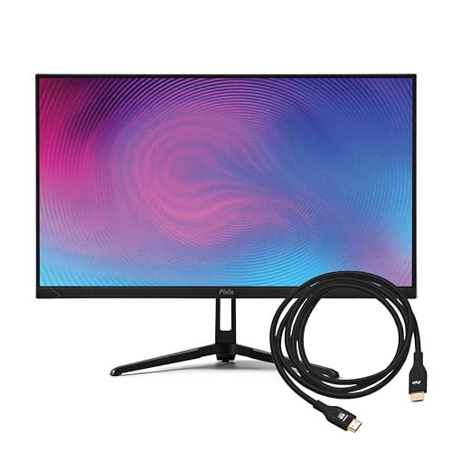 Image of Pixio PX246 Wave 24 inch 120Hz 1080p IPS Panel Adaptive Sync Gaming Monitor with Black HDMI 2.1 Cable Ultra Certified Ultra High Speed 6FT 8K 60Hz 4K 120Hz Nylon Braided
