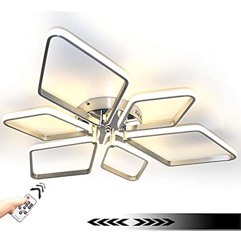 Lewima LED Deckenlampe dimmbar XXL Ø85cm, Warmweiß Kaltweiß einstellbar, Silber Alu edel gebürstet Cover