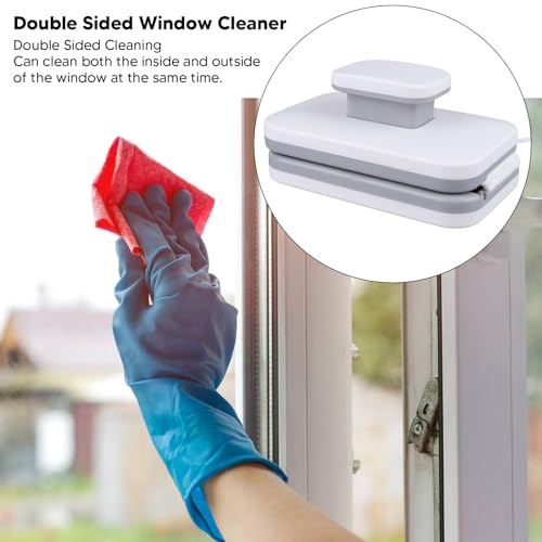 Window Cleaner, Magnetic Glass Cleaner Window Washer Glass Wiper Magnetic Cleaning Tools Magnetic Glass Brush Outside Window Cleaner Tool for Home