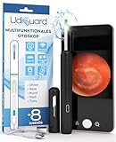 🦻 Digitales Multifunktions-Otoskop mit 130mAh wiederaufladbarem Akku zur Ohrenreinigung Farbe Schwarz