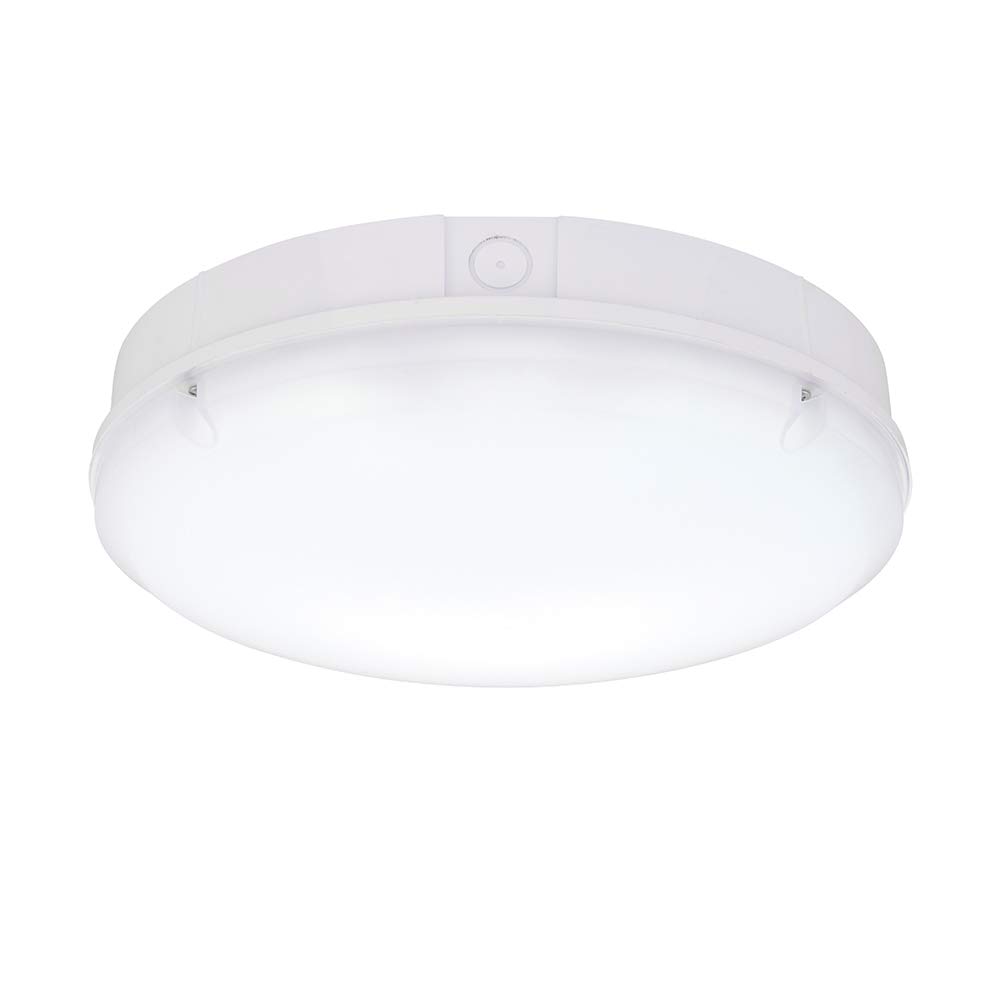 Saxby 77897 Forca Gloss White IK08 IP65 Outdoor 3000K/4200K/6500K CCT LED Bulkhead