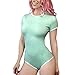 Littleforbig Adult Baby Diaper Lover (ABDL) Snap Crotch Romper Onesie Pastel Series-MintGreen Med
