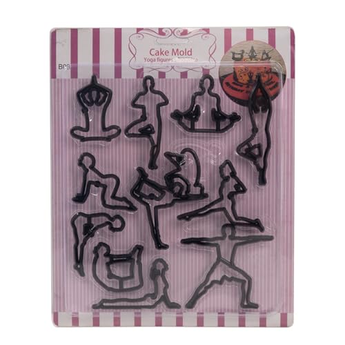 28 PCS Poker Card Shape Cookie Cutter Mold, Plastic Sugarcraft Fondant Cutter Poker Set, Cookie CuttingMold Cupcake Cake Cutting Mold Cake Decorating Tools (Yoga) 28 PCS Poker Card Shape Cookie Cutter Mold, Plastic Sugarcraft Fondant Cutter Poker Set, Cookie CuttingMold Cupcake Cake Cutting Mold Cake Decorating Tools (Yoga)