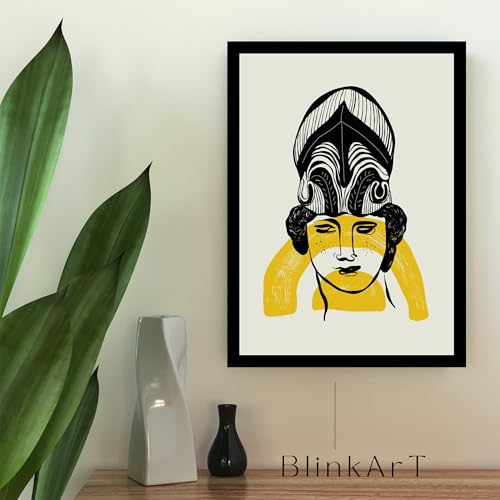 Image of BLINKART Trendy Abstract Wall Art Painting Print Design | Aesthetic Wall Decor Photo Artwork Frame Decoration Hanging For Home Bedroom Living Room Office Wall Decor | T060 | 13x10 Inches