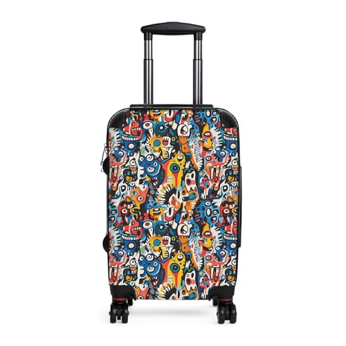 Picasso Style Artwork - Premium Travel Suitcase