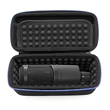 🎙️ HARD SHELL PROTECTION - This CASEMATIX Audio Technica AT2020 Cardiod Condenser Microphone Carry Case with integrated wrist strap has been constructed from impact-resistant, durable EVA materials that will protect your mic and accessories. 🎙️ SHOCK...
